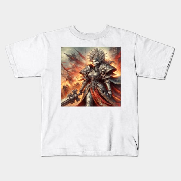 Sister of Battle Kids T-Shirt by dystopiatoday